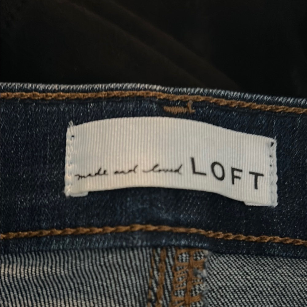 LOFT Blue Skinny Jeans with Sleek Fit - Picture 4 of 7